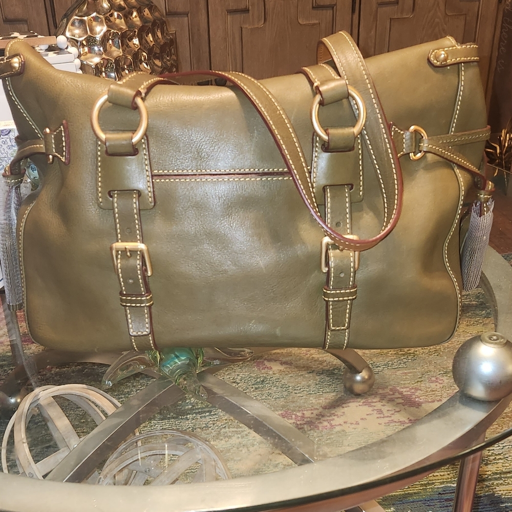 Dooney & Bourke Floretine Double Satchel with Tassel Accents - Picture 2 of 8
